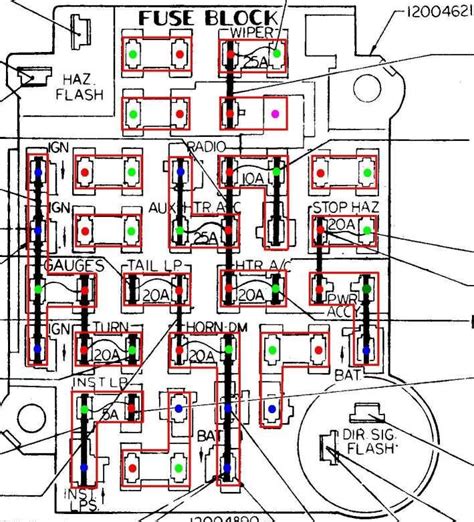 ford truck fuse blow diagram